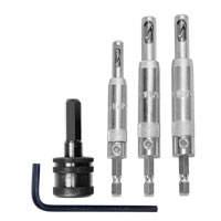 Snappy 3 Pc Hinge Bit Set with Chuck